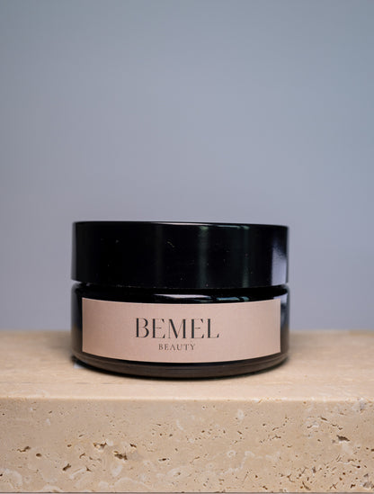 Crema facial ecológica anti-edad de rosas, miel y ácido hialurónico.
