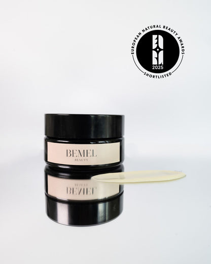 Crema facial ecológica anti-edad de rosas, miel y ácido hialurónico.